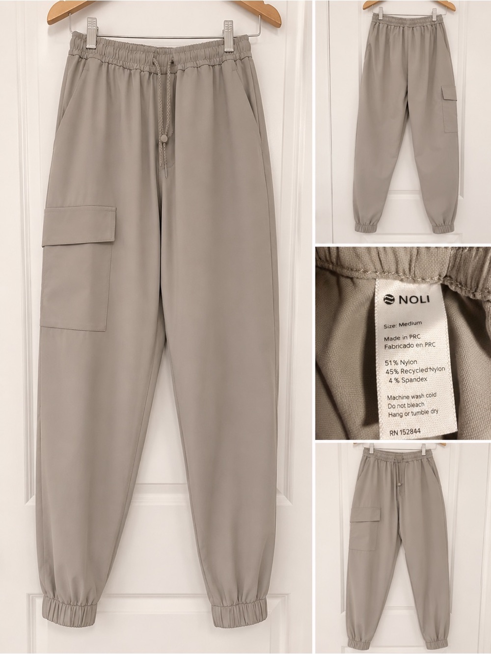 Noli Women’s Cargo Joggers — Taupe
